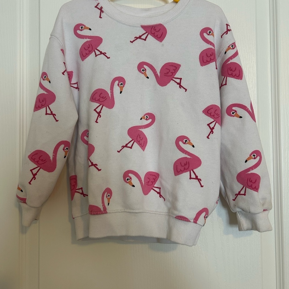 Zara Pink Flamingo Kids Sweater